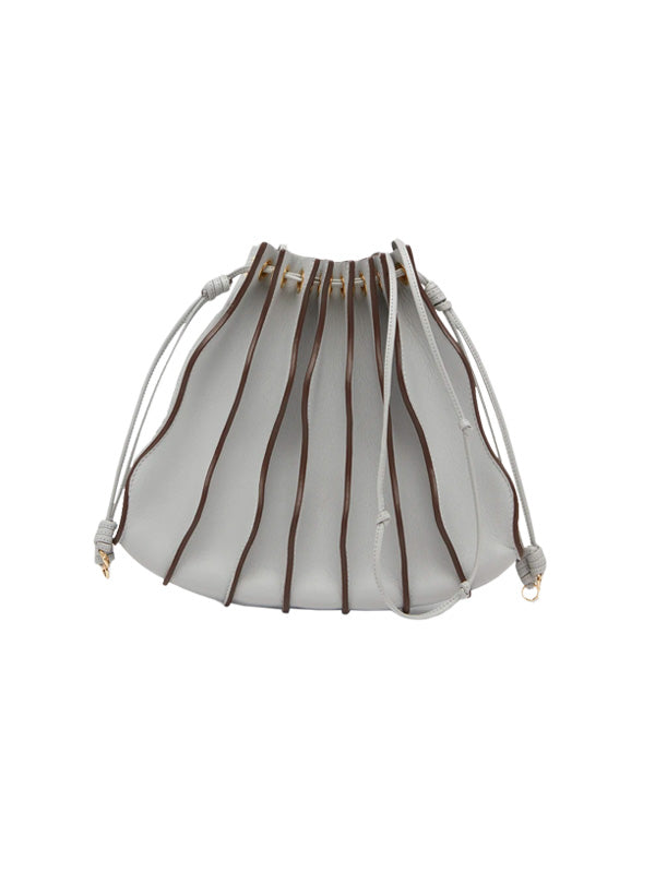 Adria Small Pleated Wave Shoulder Bag