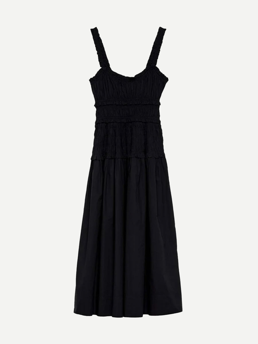 See by Chloe Sz offers 44 M Gabardine Denim Drawstring A-line Dress Black