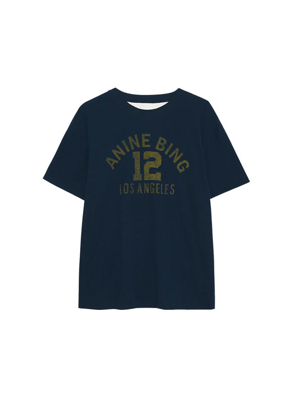 Toni Tee Reversible In Washed Navy And Off White Adam Heath