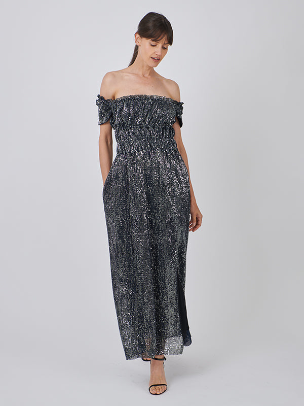 Altuzarra Lily Dress in Midnight Silver