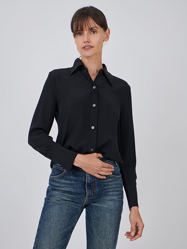 Equipment Leona Shirt in True Black