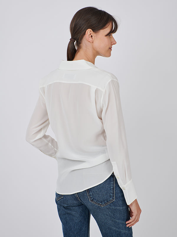 Equipment Leona Shirt in Natural White