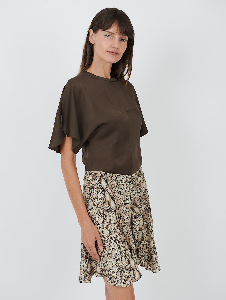 Isabel Marant | Ozany Skirt in Natural Python