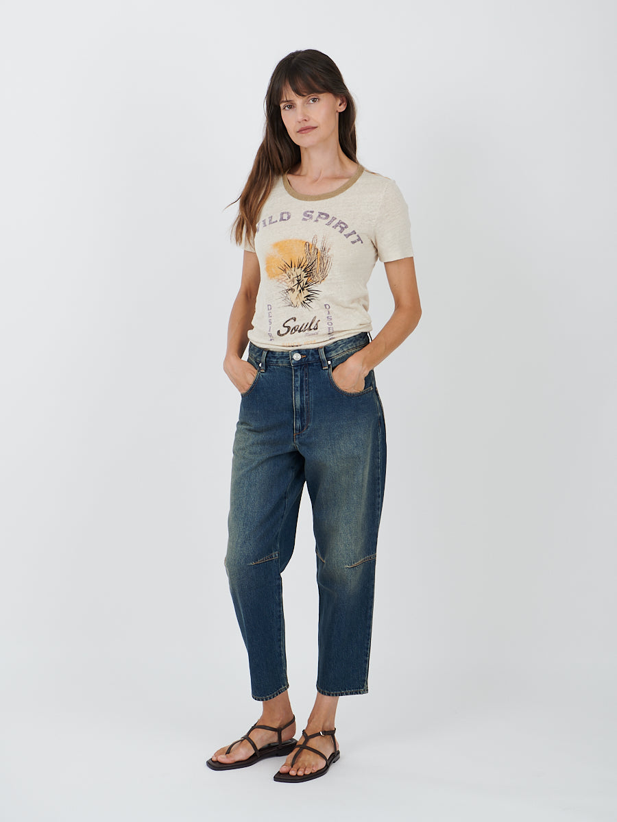 Isabel Marant Etoile | Kiliann Tee in Ecru/Sand