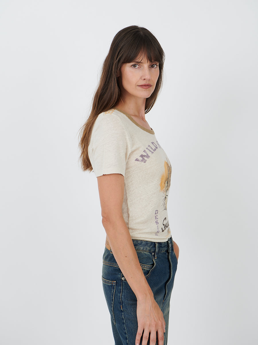 Isabel Marant Etoile | Kiliann Tee in Ecru/Sand