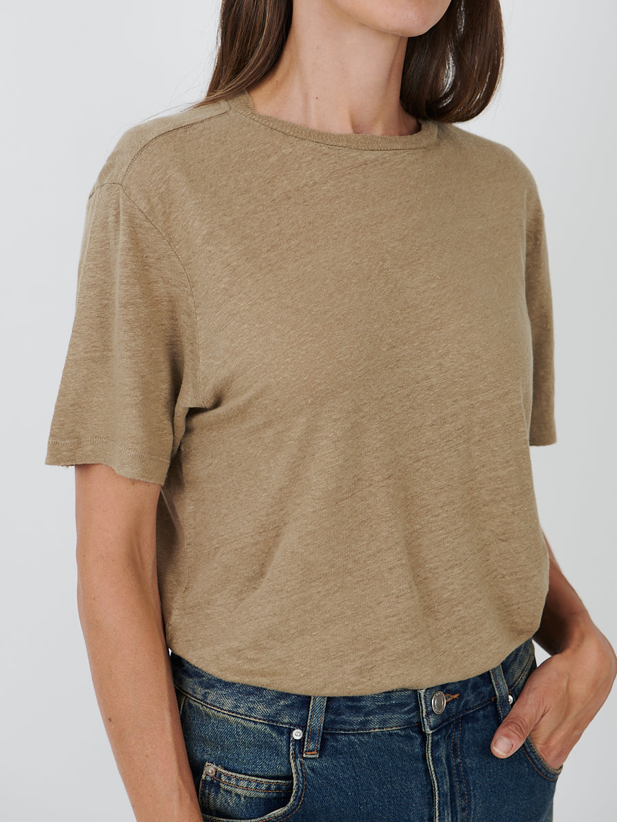 Marant Etoile | Zewel Tee in Light Khaki