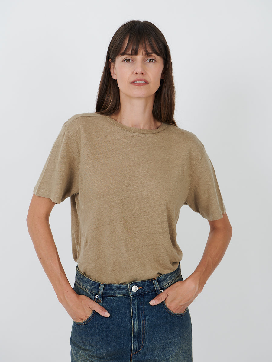 Marant Etoile | Zewel Tee in Light Khaki