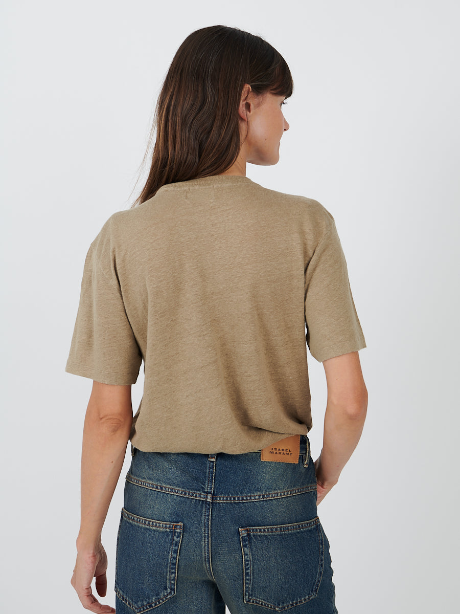 Marant Etoile | Zewel Tee in Light Khaki