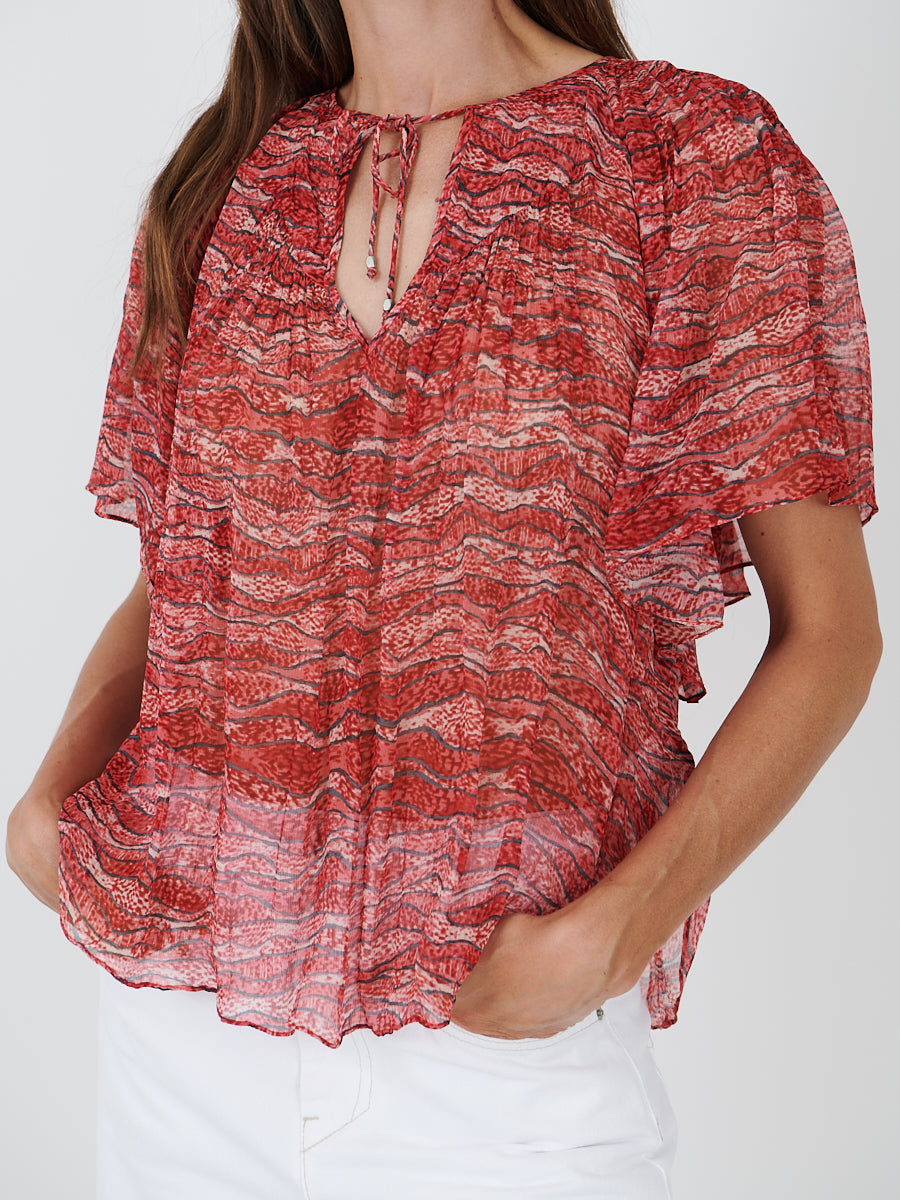 Isabel Marant | Neslya Top in Red