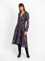 ISABEL MARANT | Magaly Dress in Dark Plum