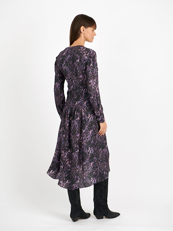 ISABEL MARANT | Magaly Dress in Dark Plum