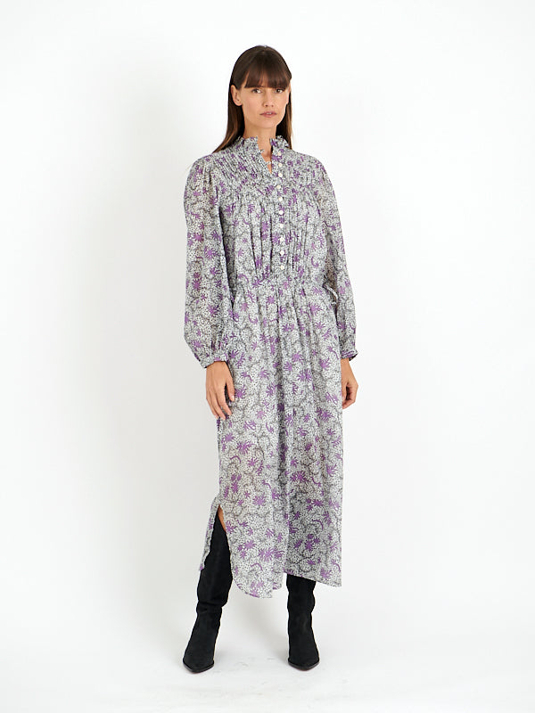 Isabel Marant Etoile | Dalida Dress in Ecru/Lilac
