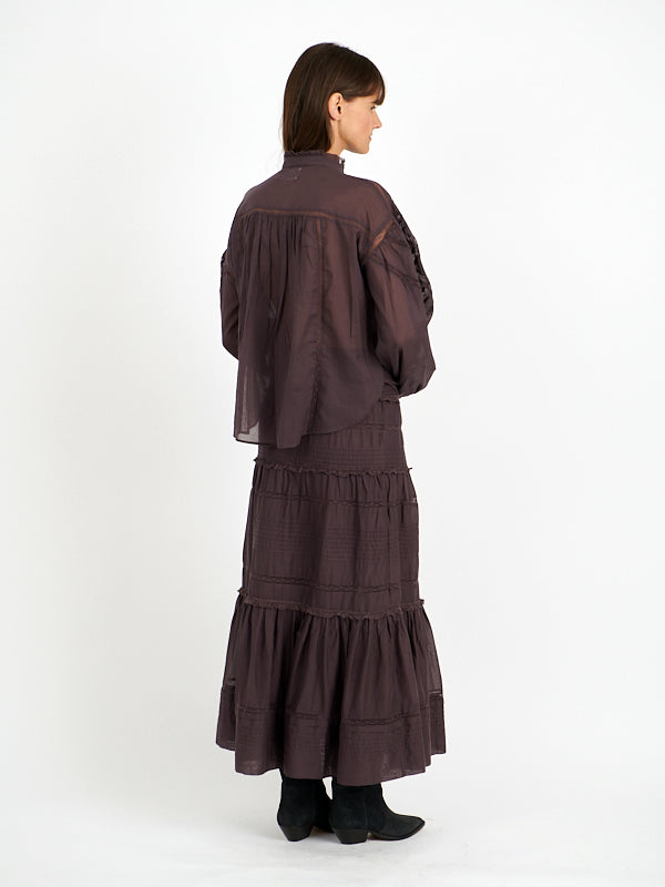 Isabel Marant Etoile | Gihane Skirt in Dark Plum