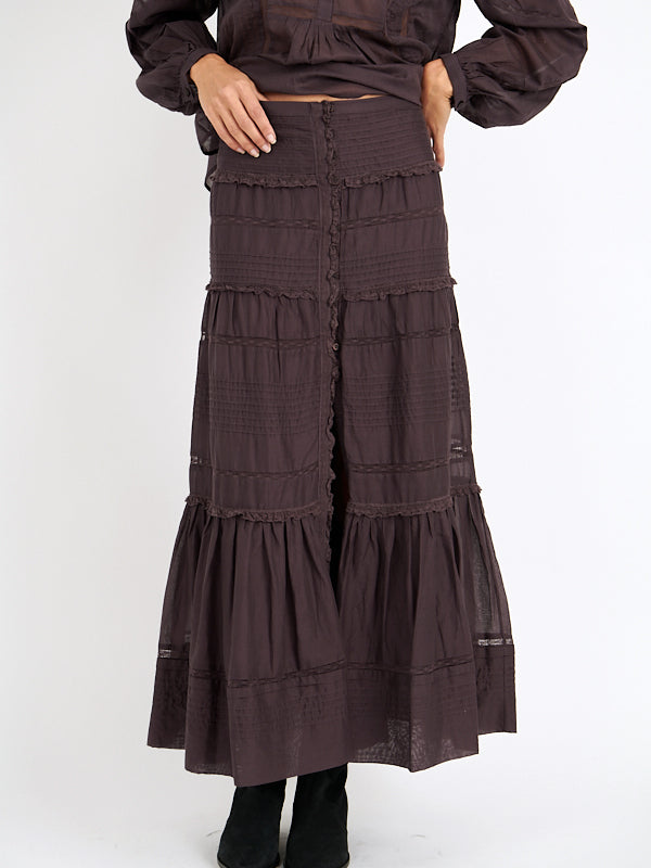 Isabel Marant Etoile | Gihane Skirt in Dark Plum