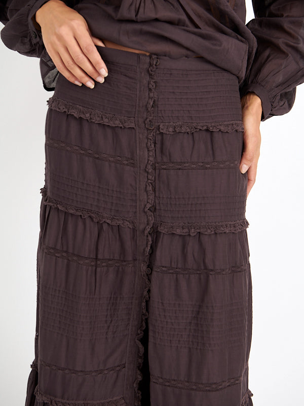 Isabel Marant Etoile | Gihane Skirt in Dark Plum