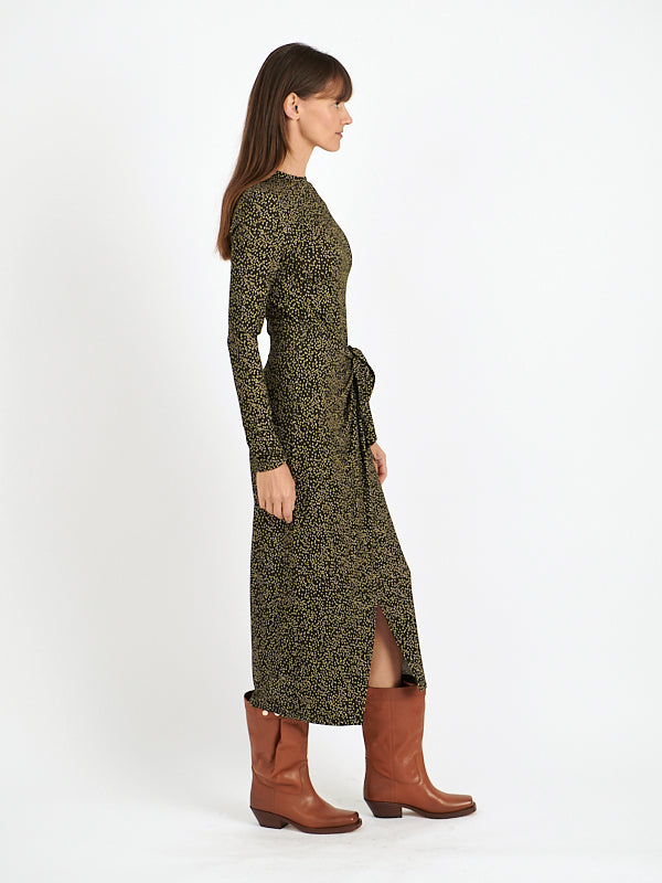 Isabel Marant Etoile | Lisy Dress in Dark Kahki/Lime