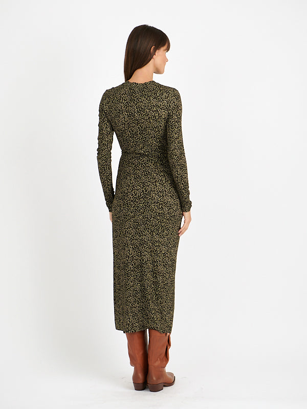 Isabel Marant Etoile | Lisy Dress in Dark Kahki/Lime