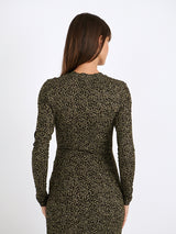 Isabel Marant Etoile | Lisy Dress in Dark Kahki/Lime