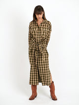 Marant Etoile | Nesly Dress in Black/Ochre