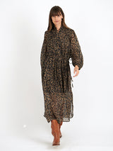 ISABEL MARANT Etoile | Dalida Dress in Black/Ochre