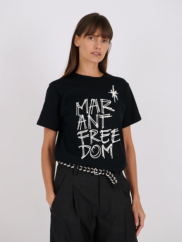 ISABEL MARANT ETOILE | Zoeline Tee Shirt in Black