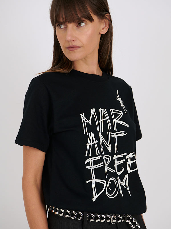 ISABEL MARANT ETOILE | Zoeline Tee Shirt in Black