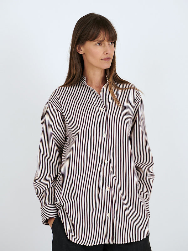 Isabel Marant | Faby Shirt in Ecru/Burgundy