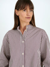 Isabel Marant | Faby Shirt in Ecru/Burgundy