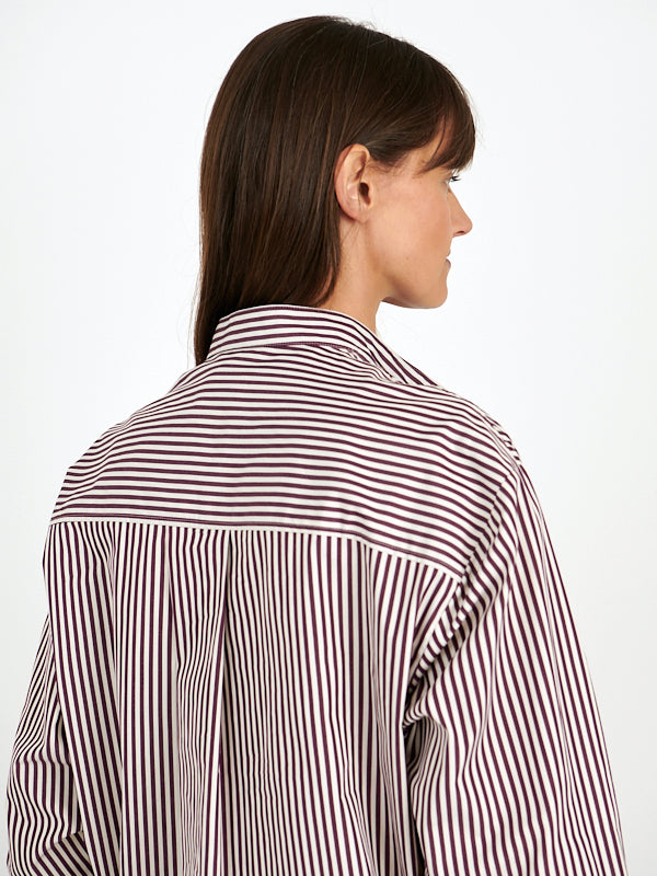 Isabel Marant | Faby Shirt in Ecru/Burgundy