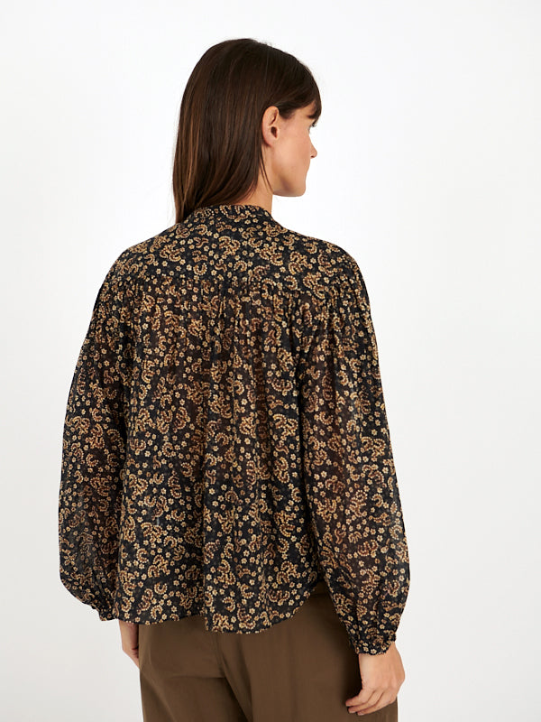 Isabel Marant | Salika Top in Black/Ochre