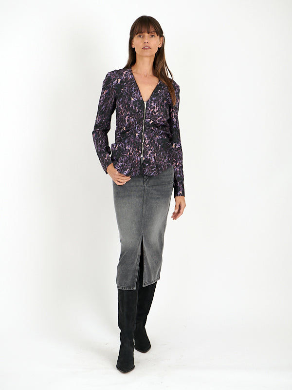 ISABEL MARANT | Majorie Top in Dark Plum