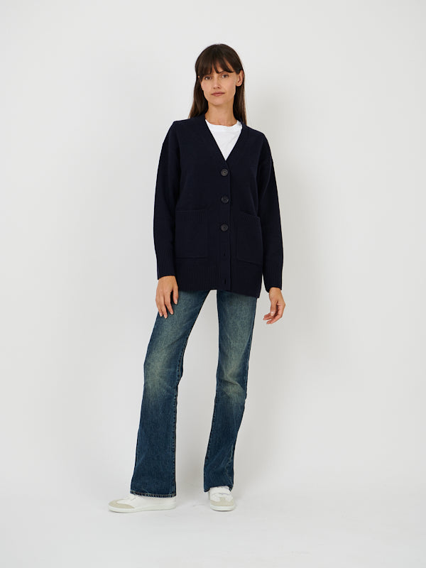 Chinti and Parker | Comfort Cardigan in Navy