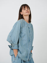 Dries Van Noten | Clarissa Denim Shirt in Ice Blue