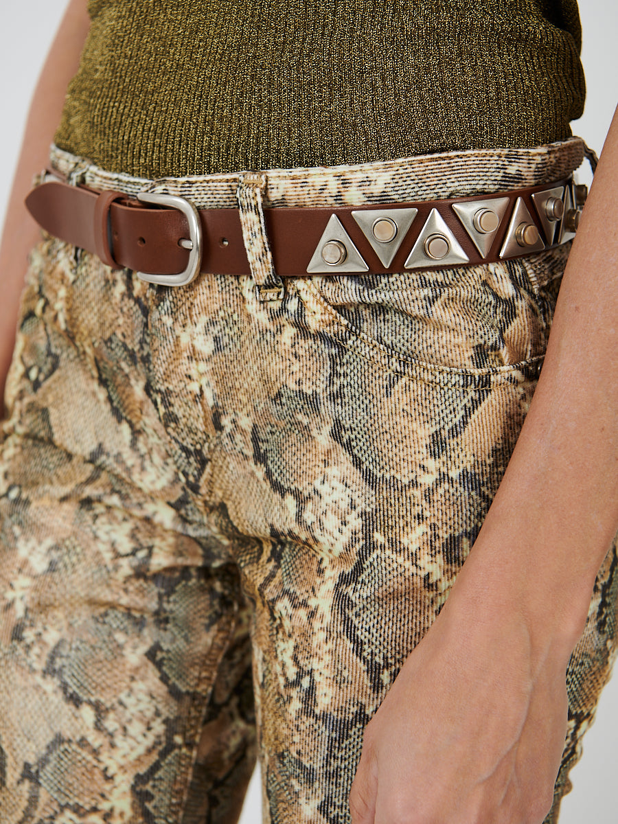 ISABEL MARANT | Veliana Belt in Natural/Silver