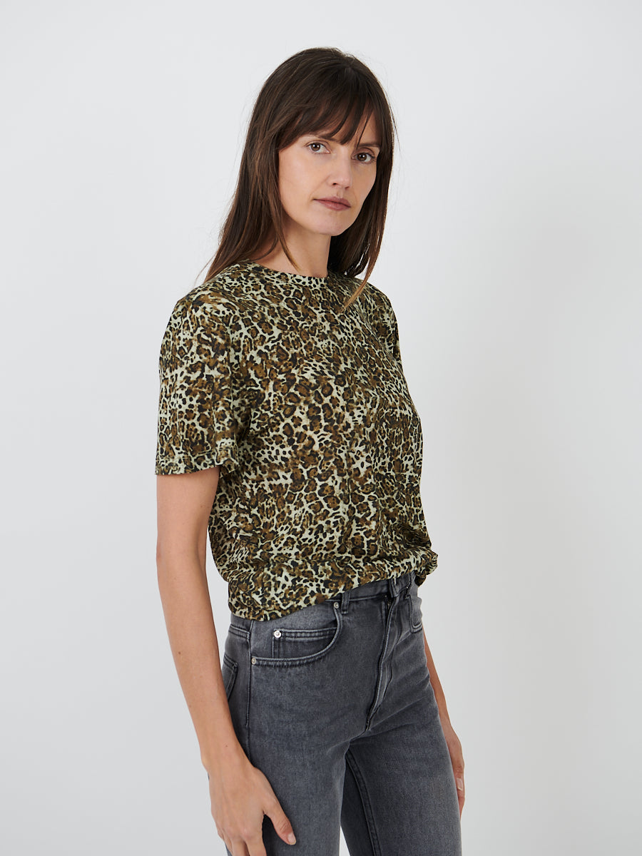 Isabel Marant | Zewel Tee Shirt in Leopard