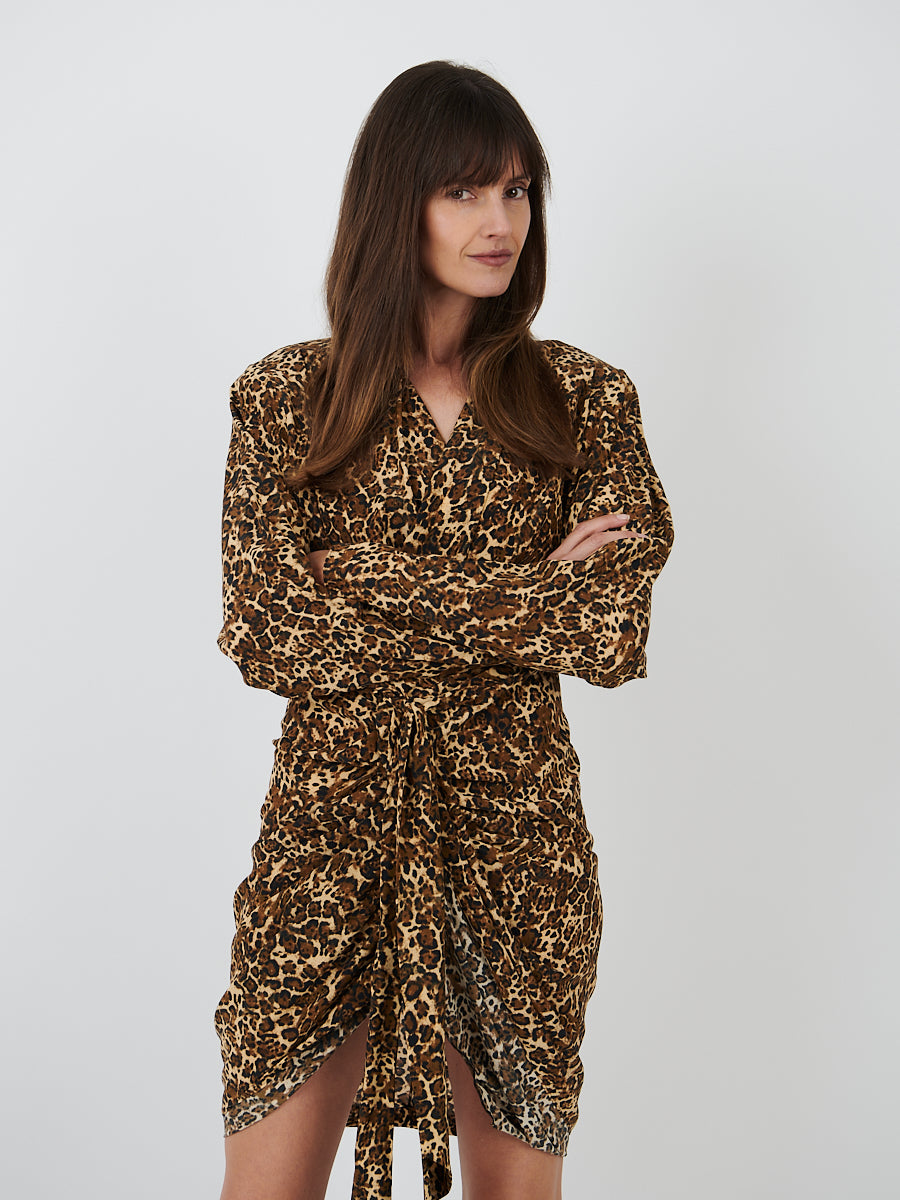 Isabel Marant | Cleora Dress in Leopard