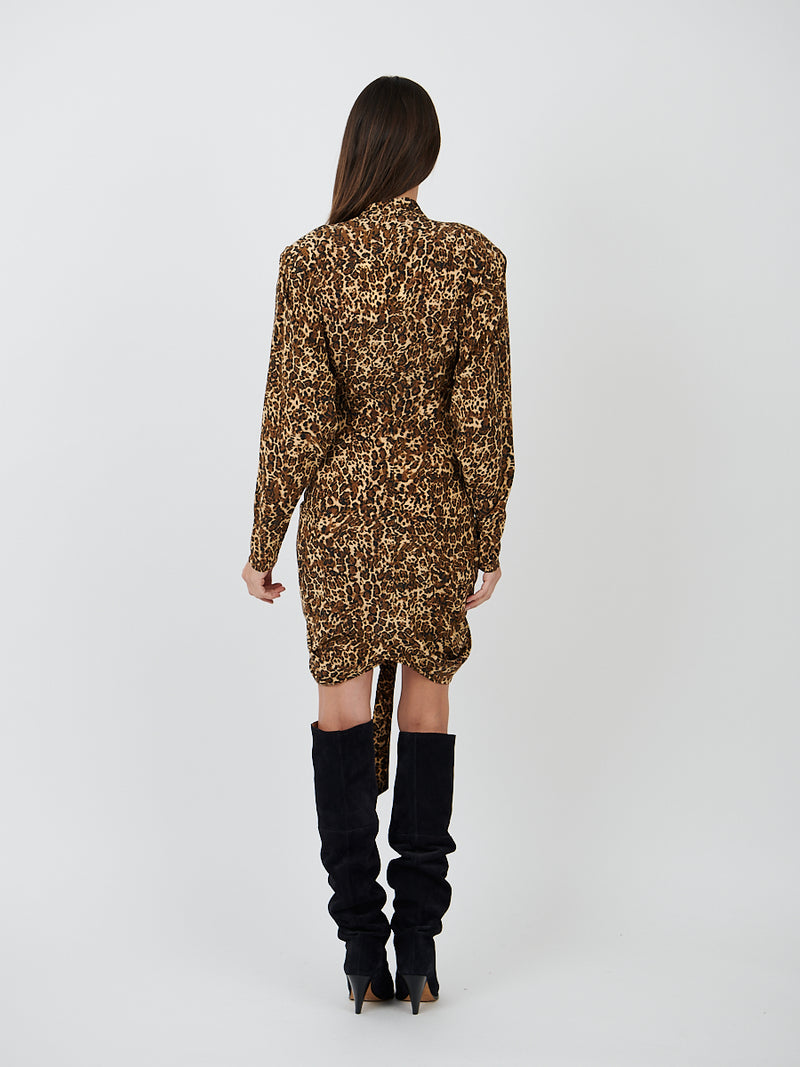 Isabel Marant | Cleora Dress in Leopard