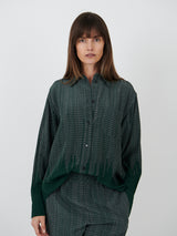 Victoria Beckham | Pyjama Shirt in Green Chain