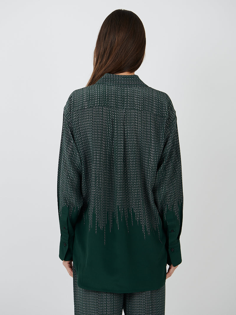 Victoria Beckham | Pyjama Shirt in Green Chain