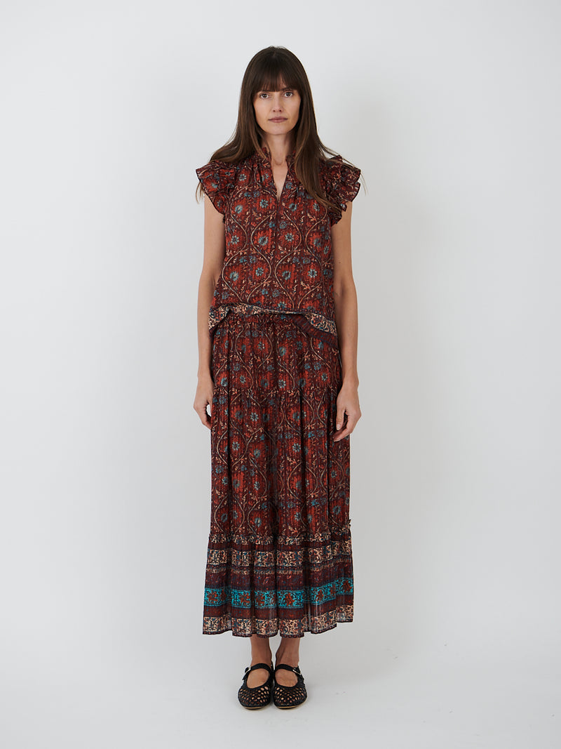 Ulla Johnson | Paige Skirt in Pomegranate