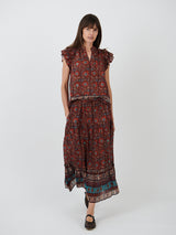 Ulla Johnson | Paige Skirt in Pomegranate