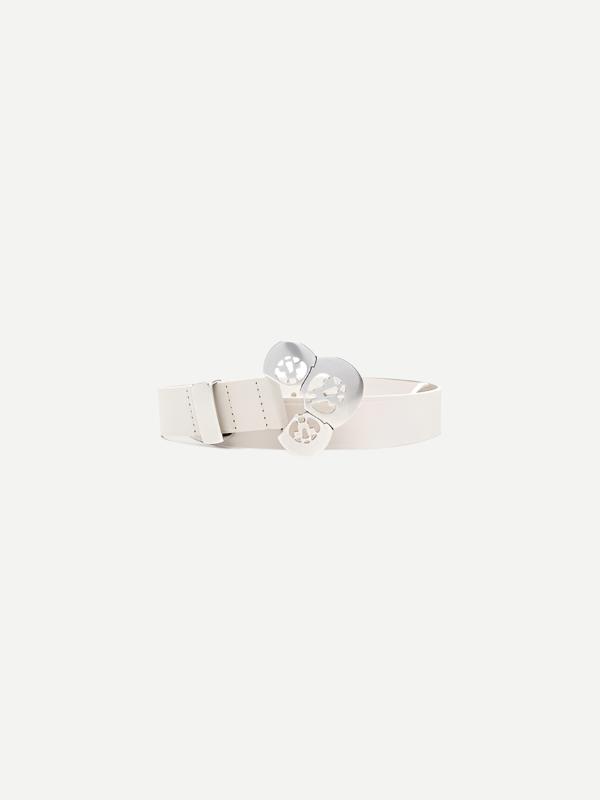 Isabel Marant Adaria Belt in Chalk/Silver