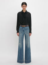 Victoria Beckham | Alina Jean in Worn Blue Wash