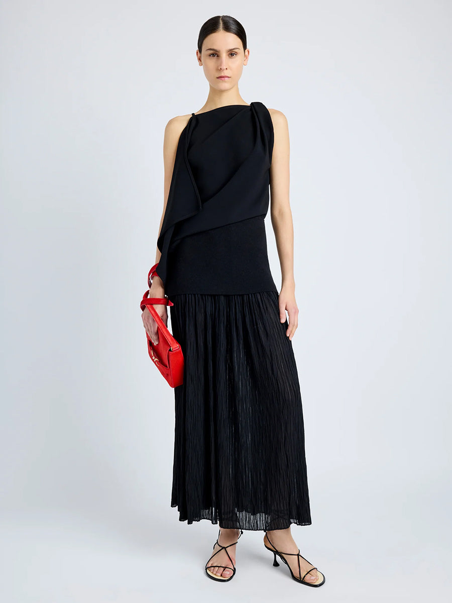 Proenza Schouler | Alyssa Crepe Top in Black