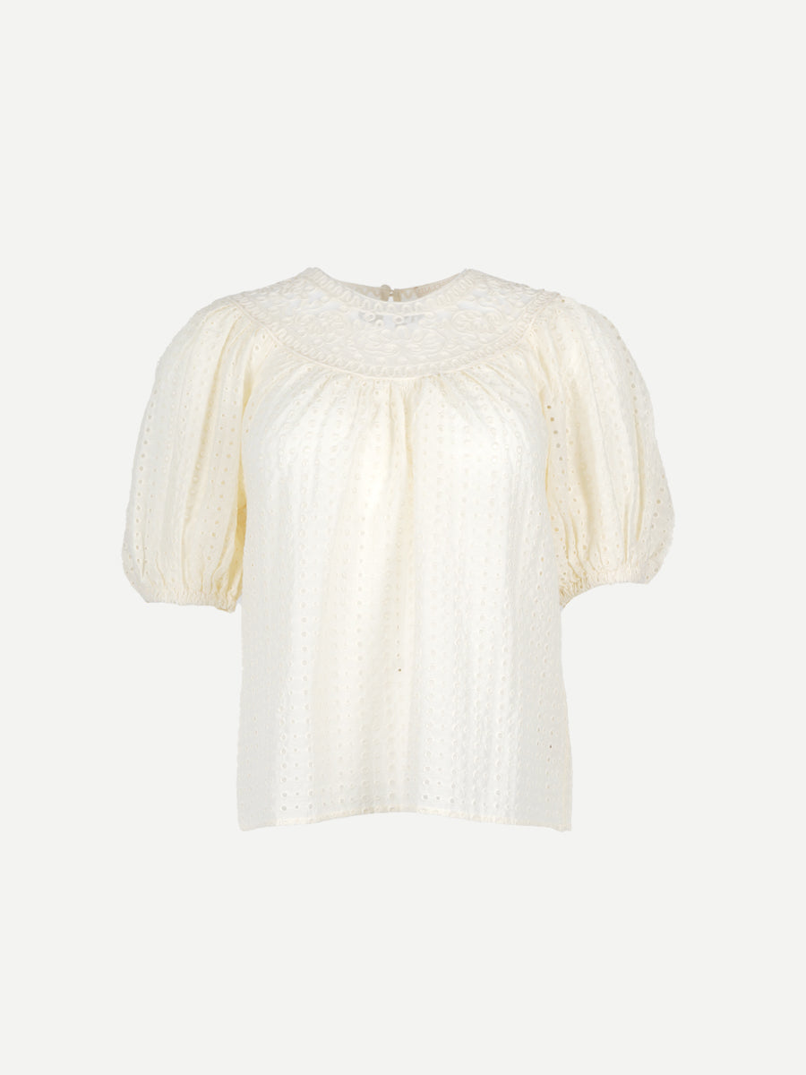 Ulla Johnson | Amina Top in Ivory