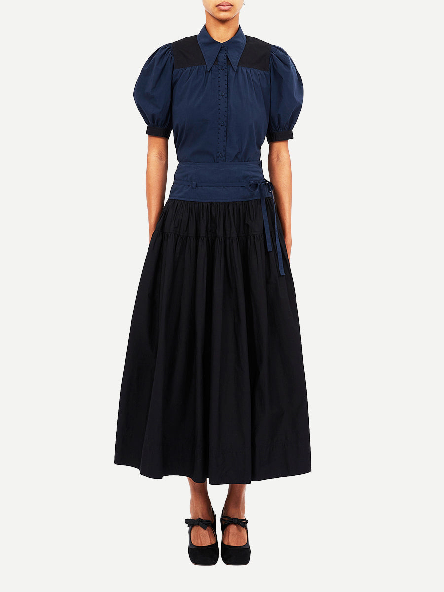 Ulla Johnson | Angeline Skirt in Twilight Colorblock