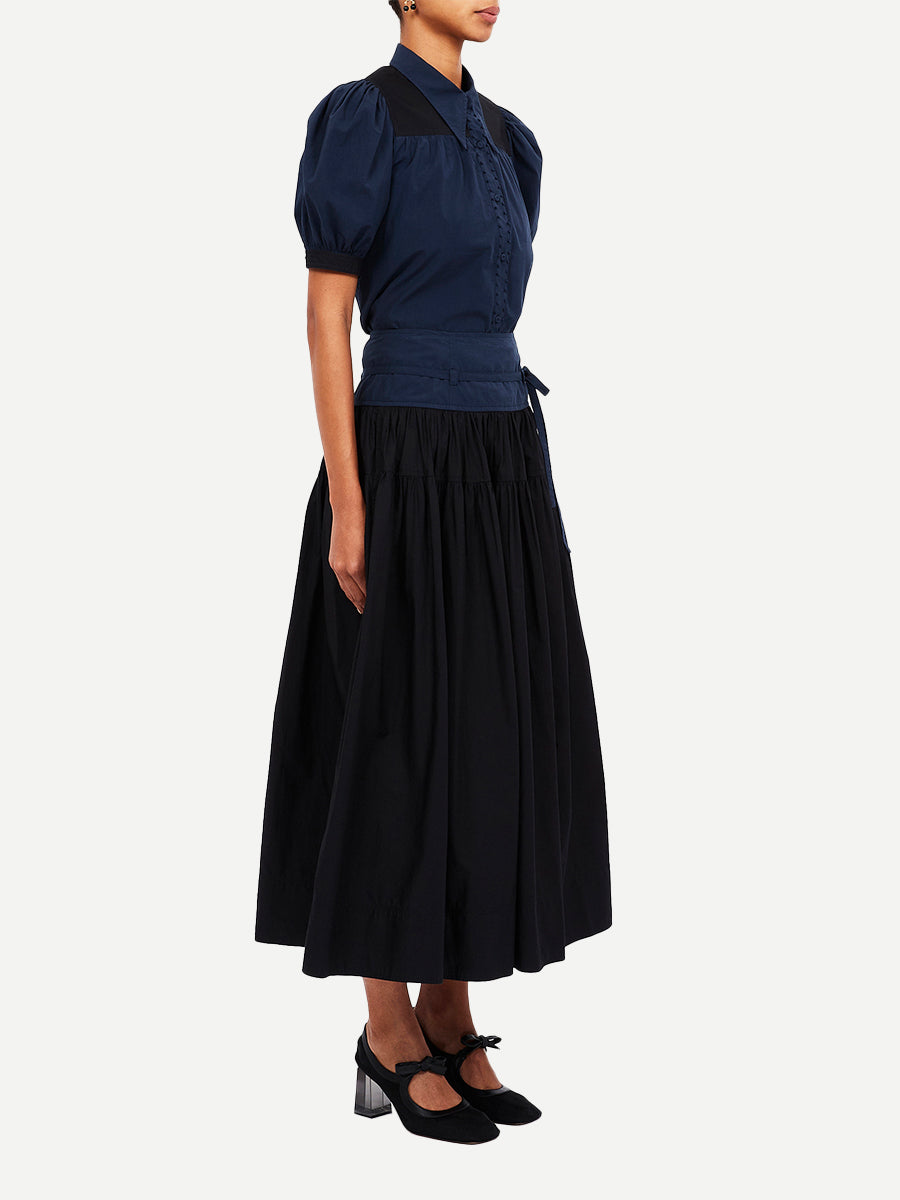 Ulla Johnson | Angeline Skirt in Twilight Colorblock