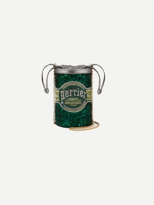 Anya Hindmarch Anya Brands Mini Bucket Perrier in Bottle Green