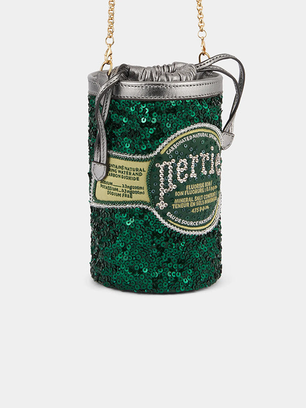 Anya Hindmarch Anya Brands Mini Bucket Perrier in Bottle Green