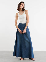 Nili Lotan | Astrid Denim Skirt in Classic Wash